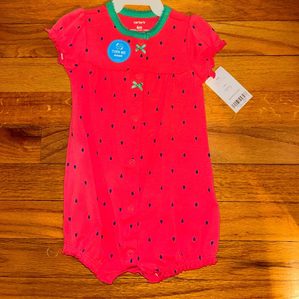 NWT Strawberry Romper